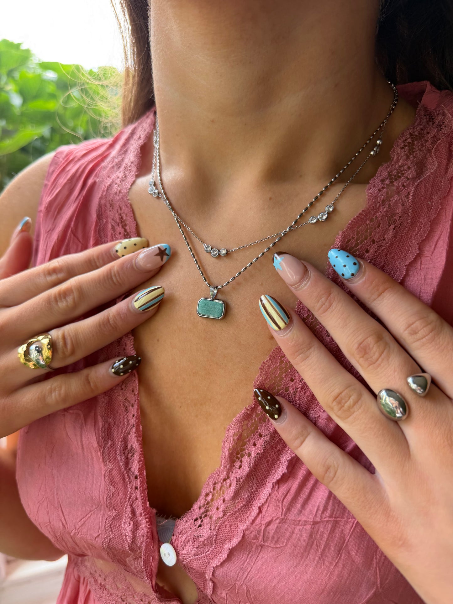 Oceania Silver Necklace