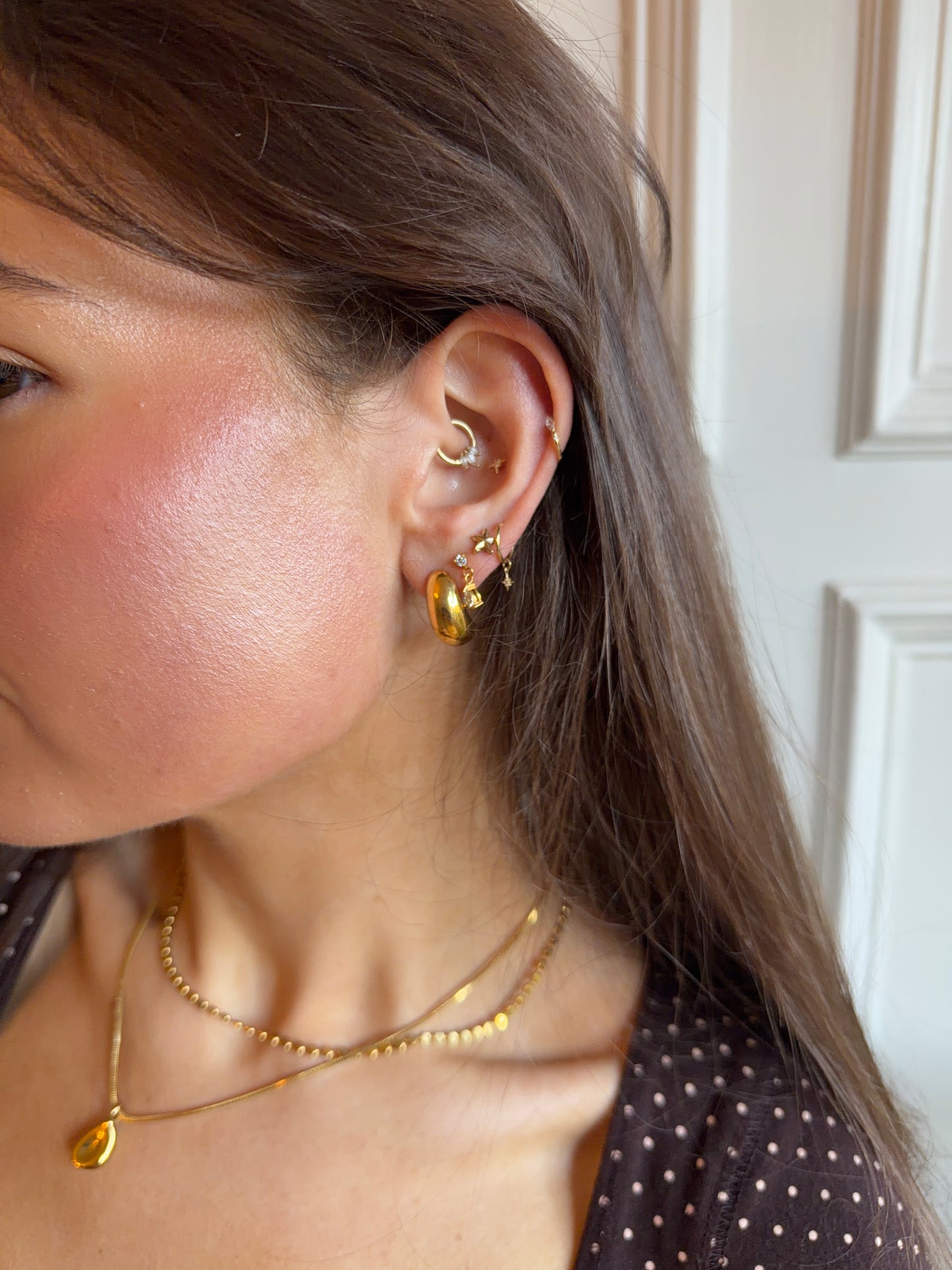 Droplet Gold Earrings
