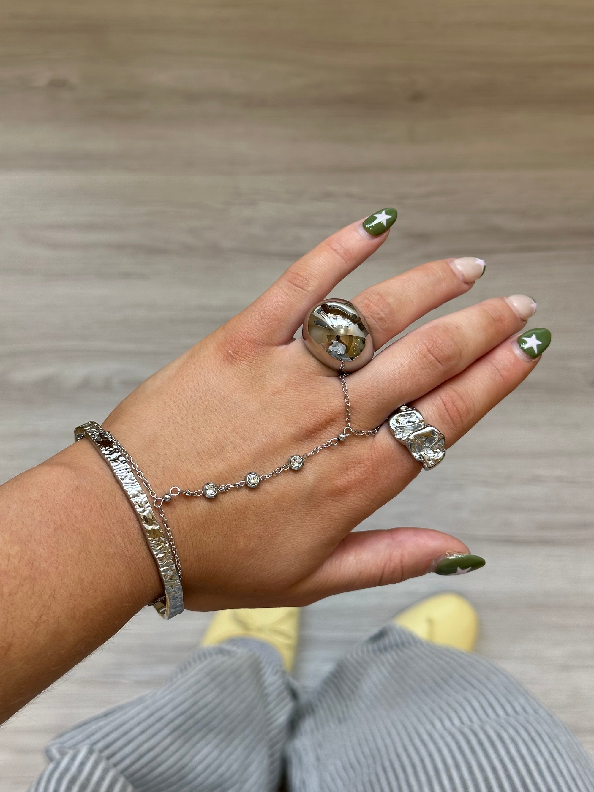Silver Molten Ring