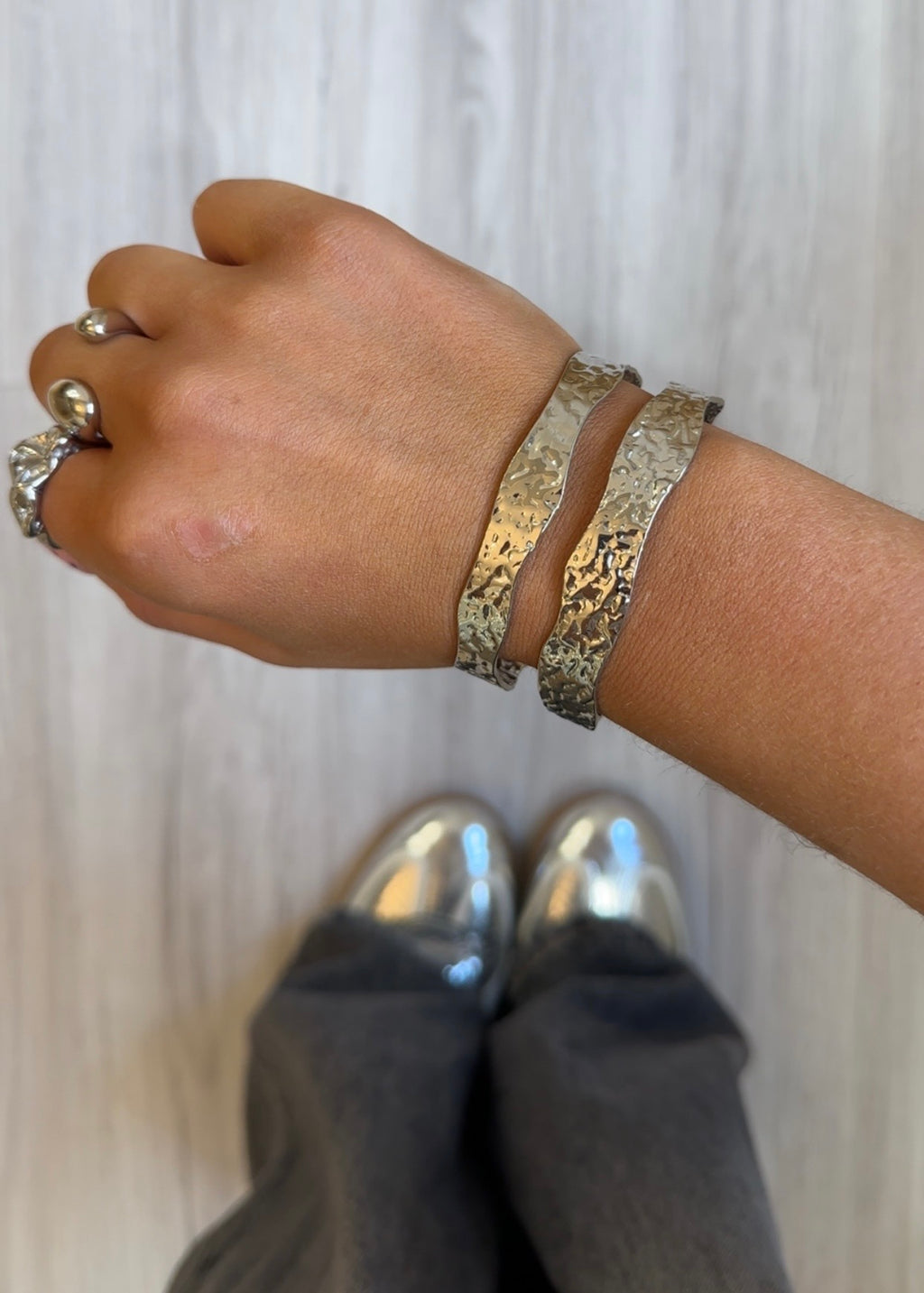 The Effie Cuff Silver Bangle