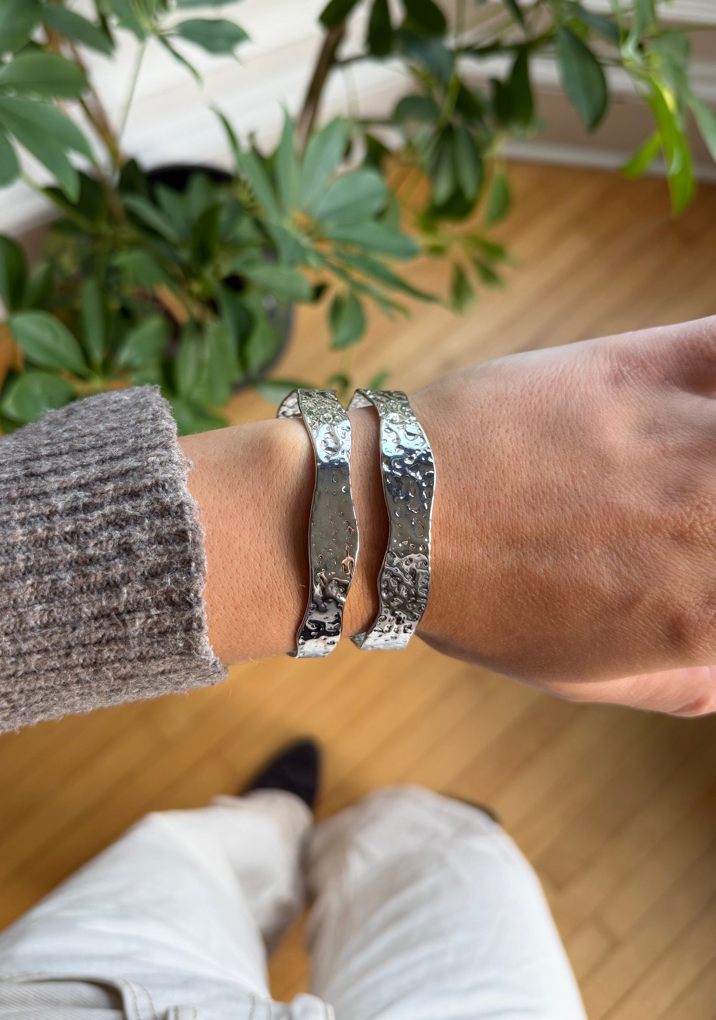 The Effie Cuff Silver Bangle
