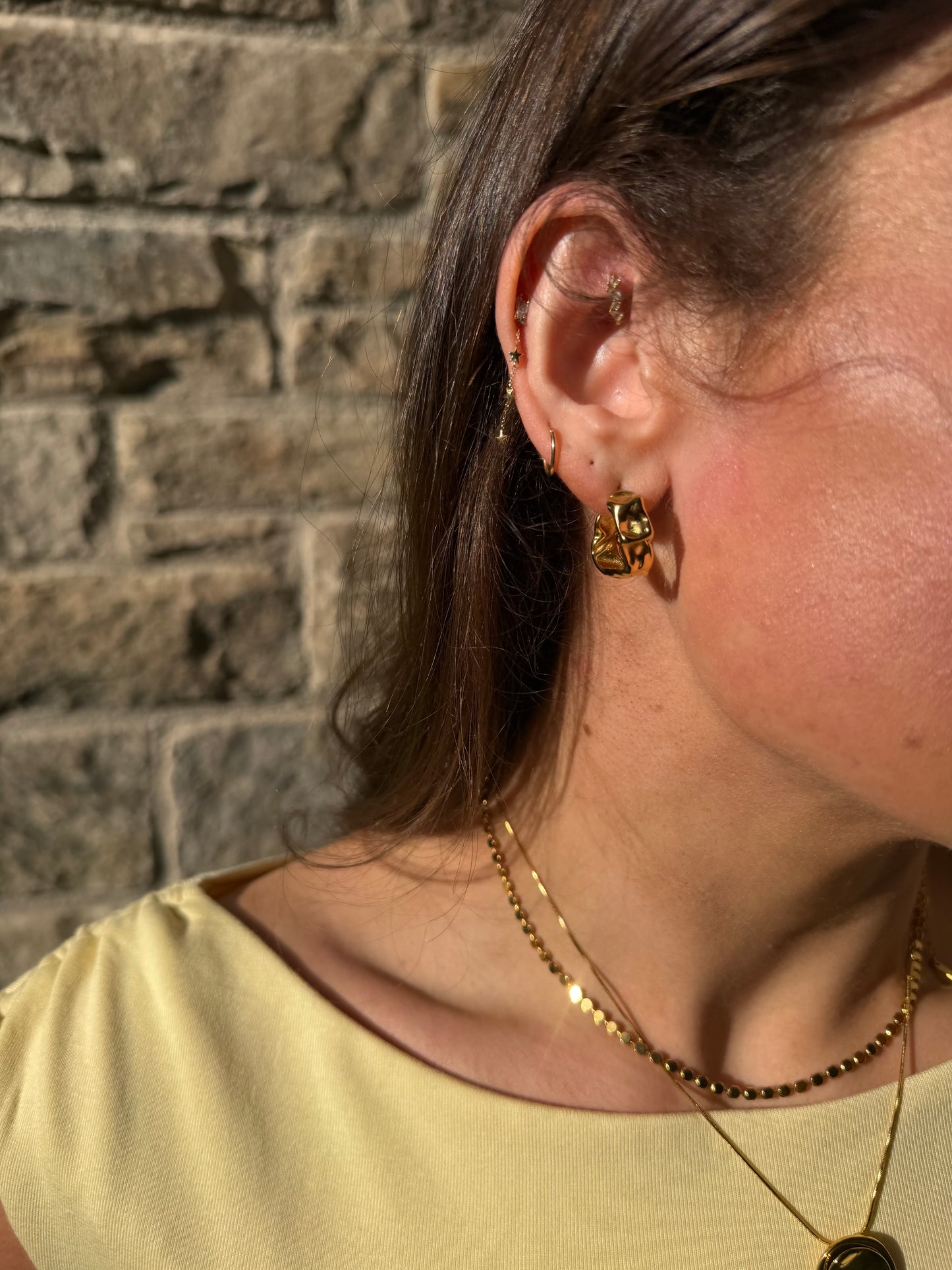 Molten Gold Earrings