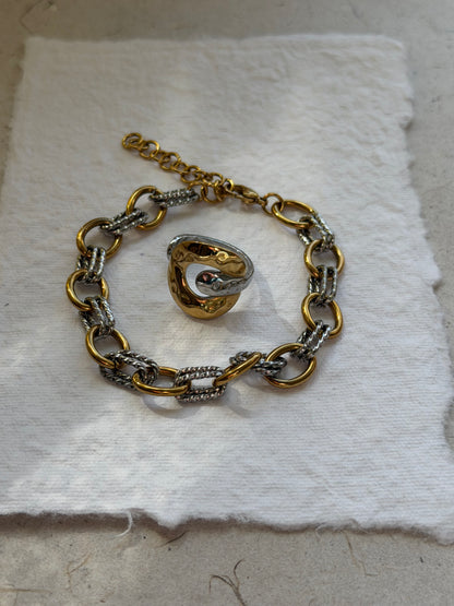 Allie Bracelet Mixed Metal