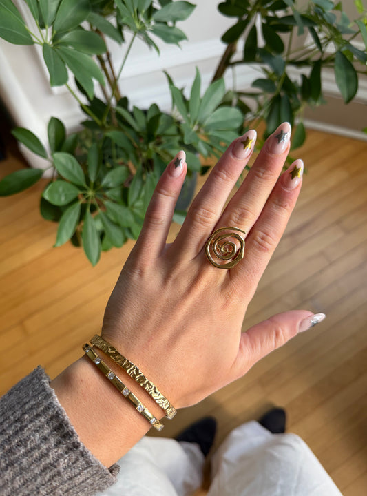 Golden Spiral Ring