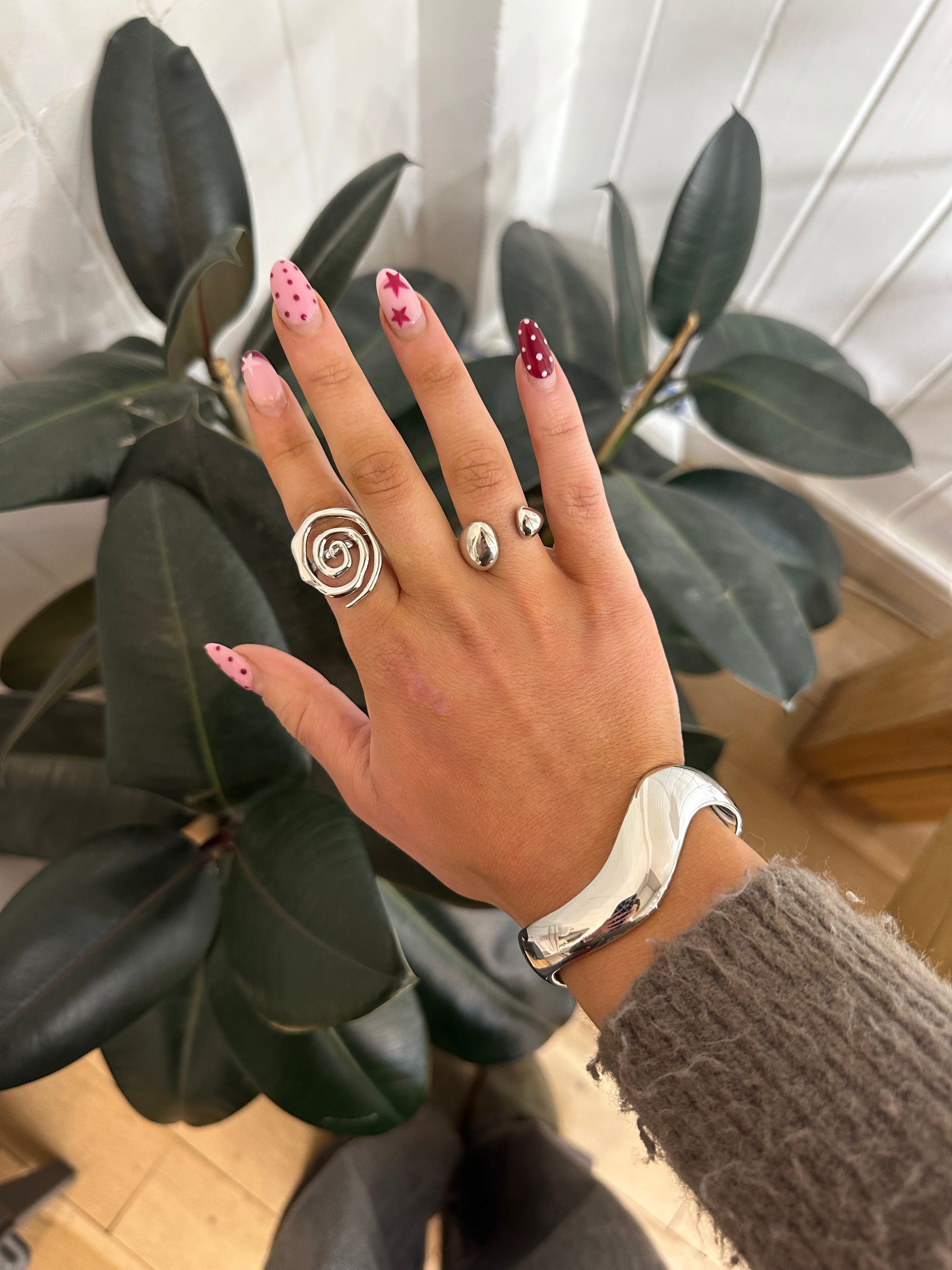 Silver Spiral Ring