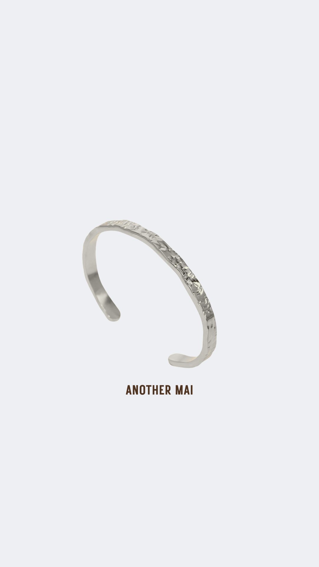 Silver Molten Bangle