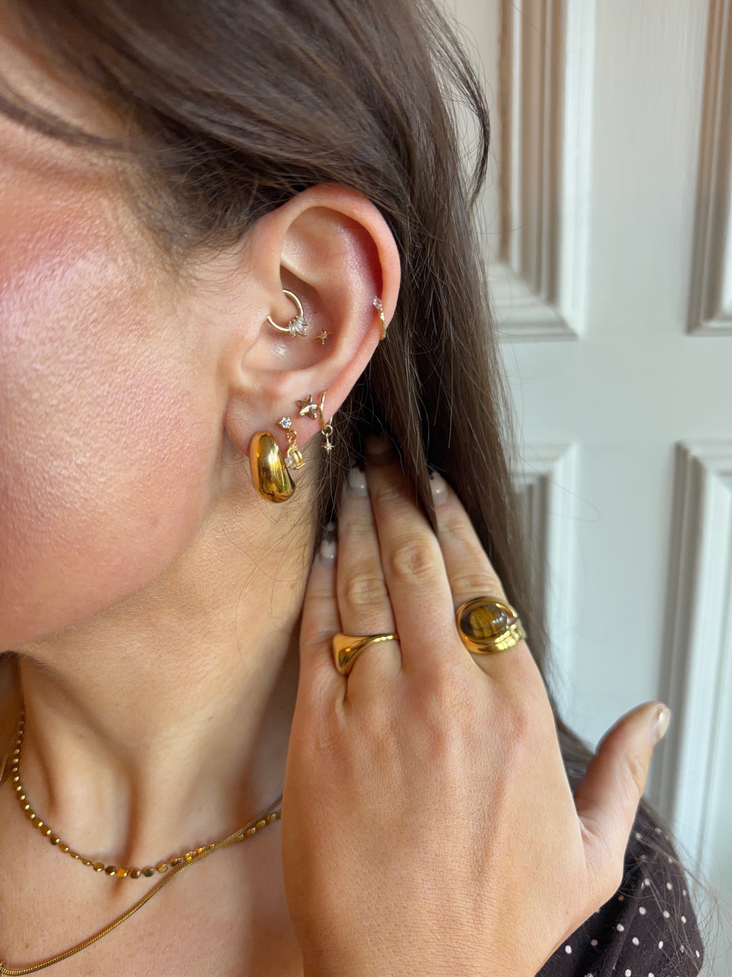 Droplet Gold Earrings