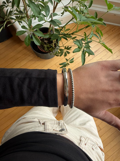 The Palmer Silver Bangle