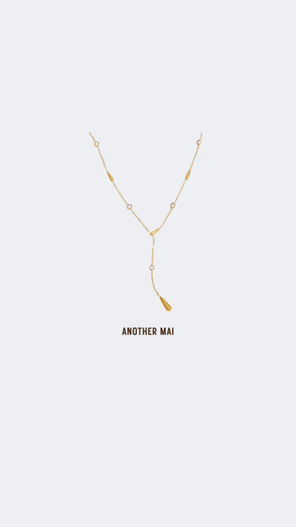 Talia Lariat Gold