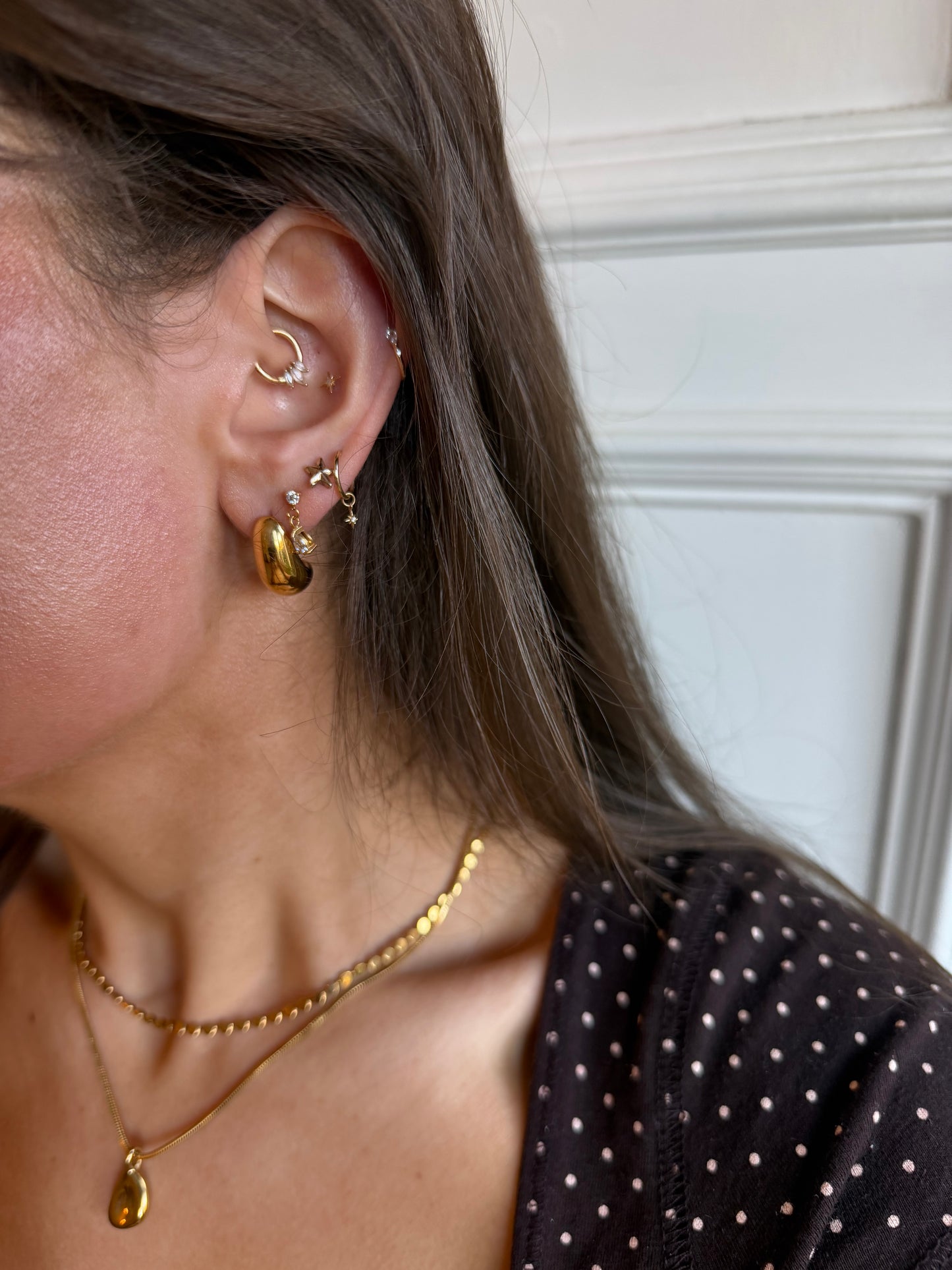 Droplet Gold Earrings