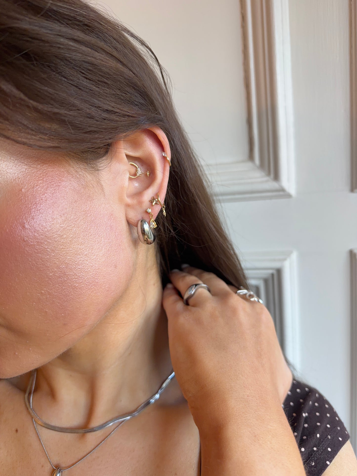 Droplet Silver earrings