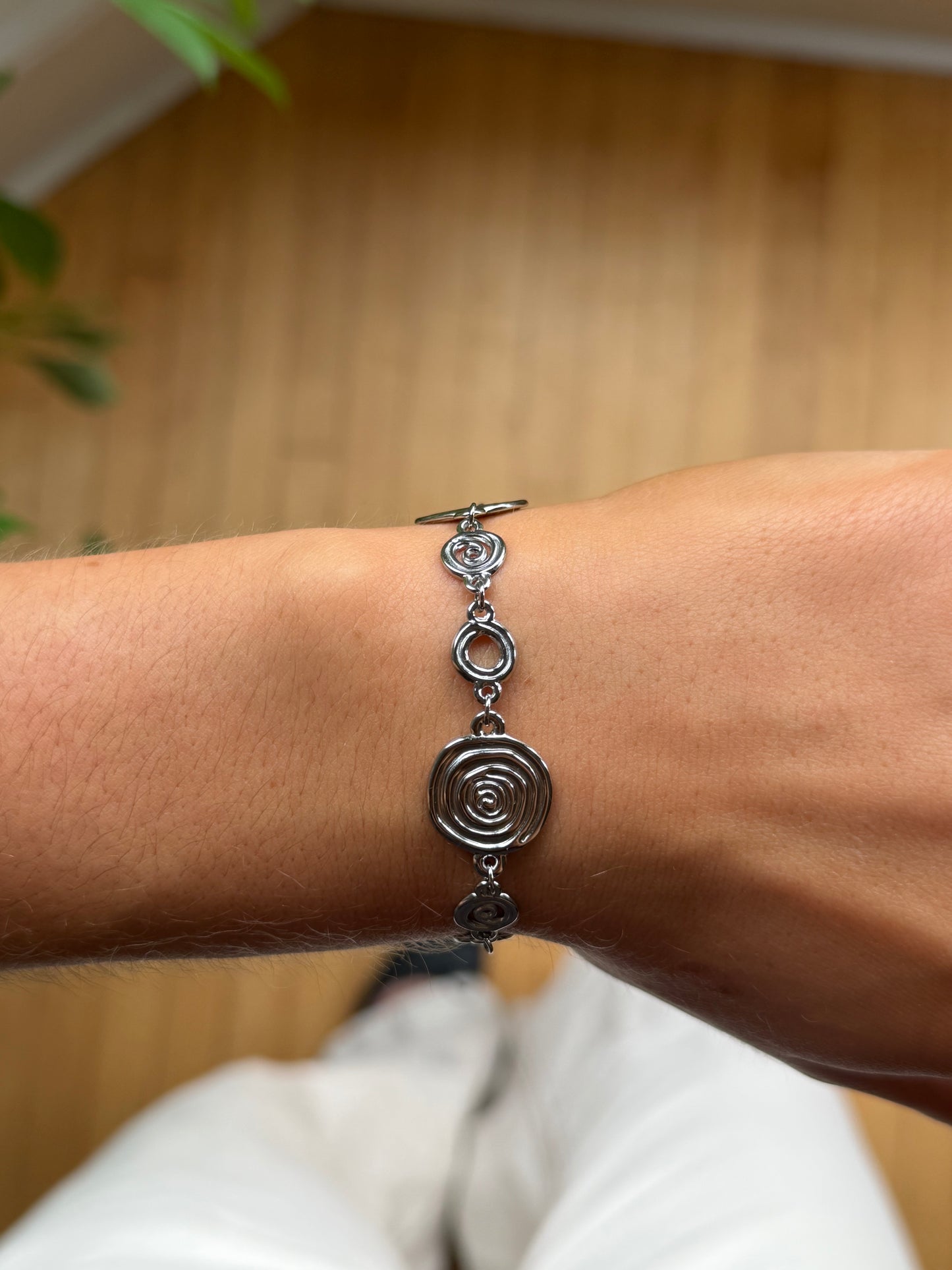 Suki Swirl Silver Bracelet