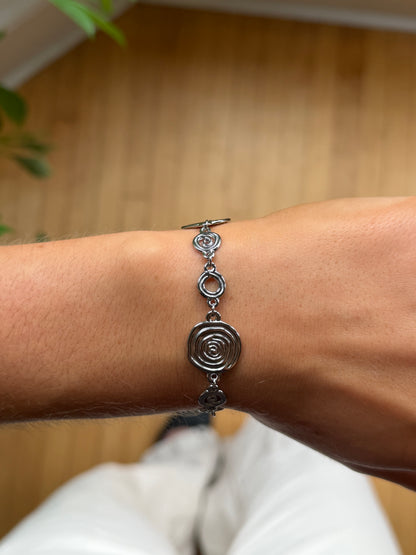 Suki Swirl Silver Bracelet