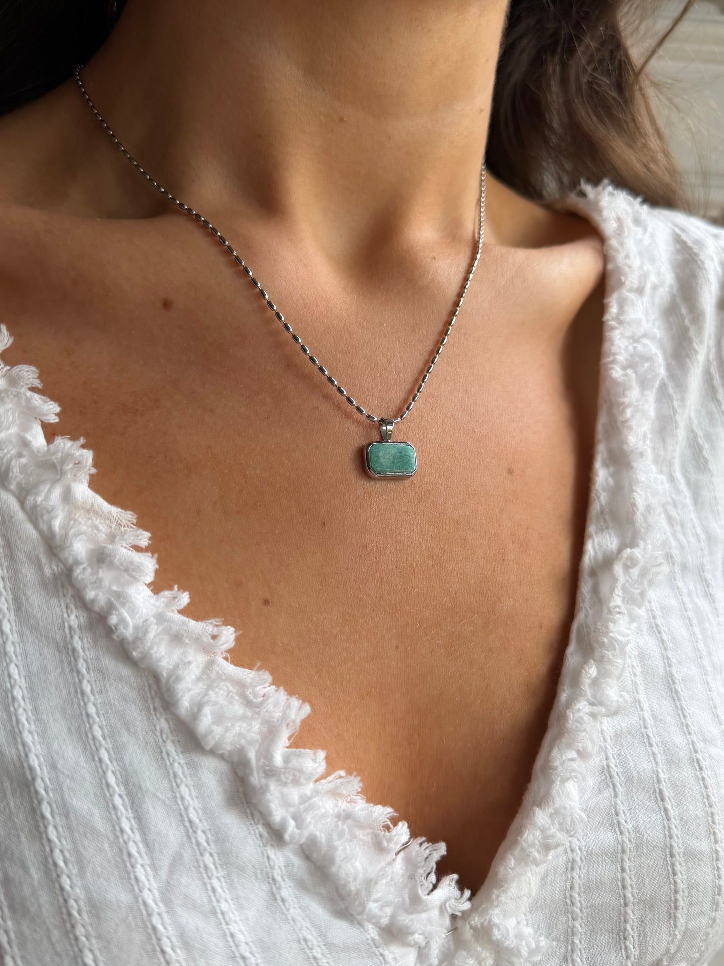 Oceania Silver Necklace