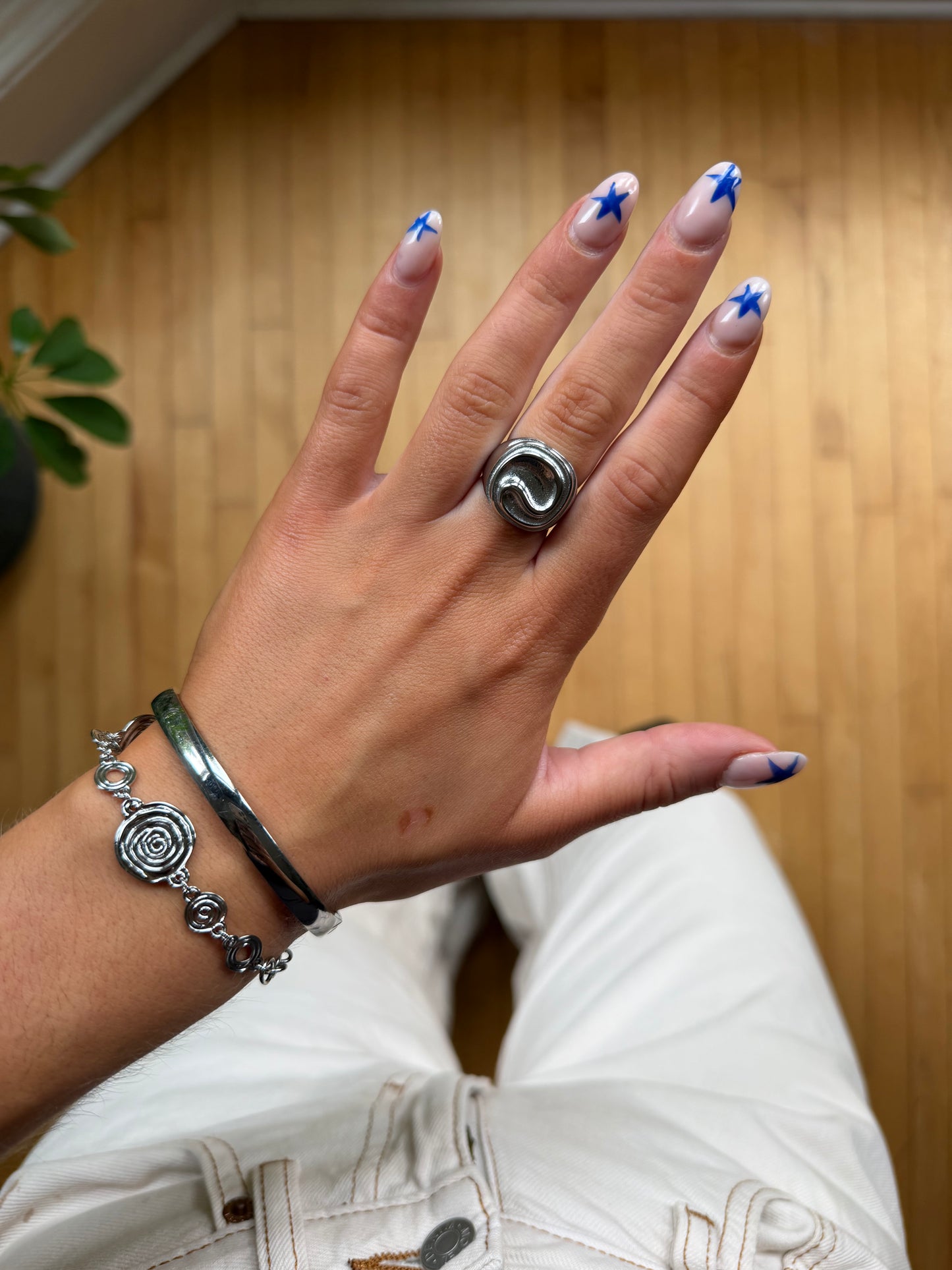 Suki Swirl Silver Bracelet