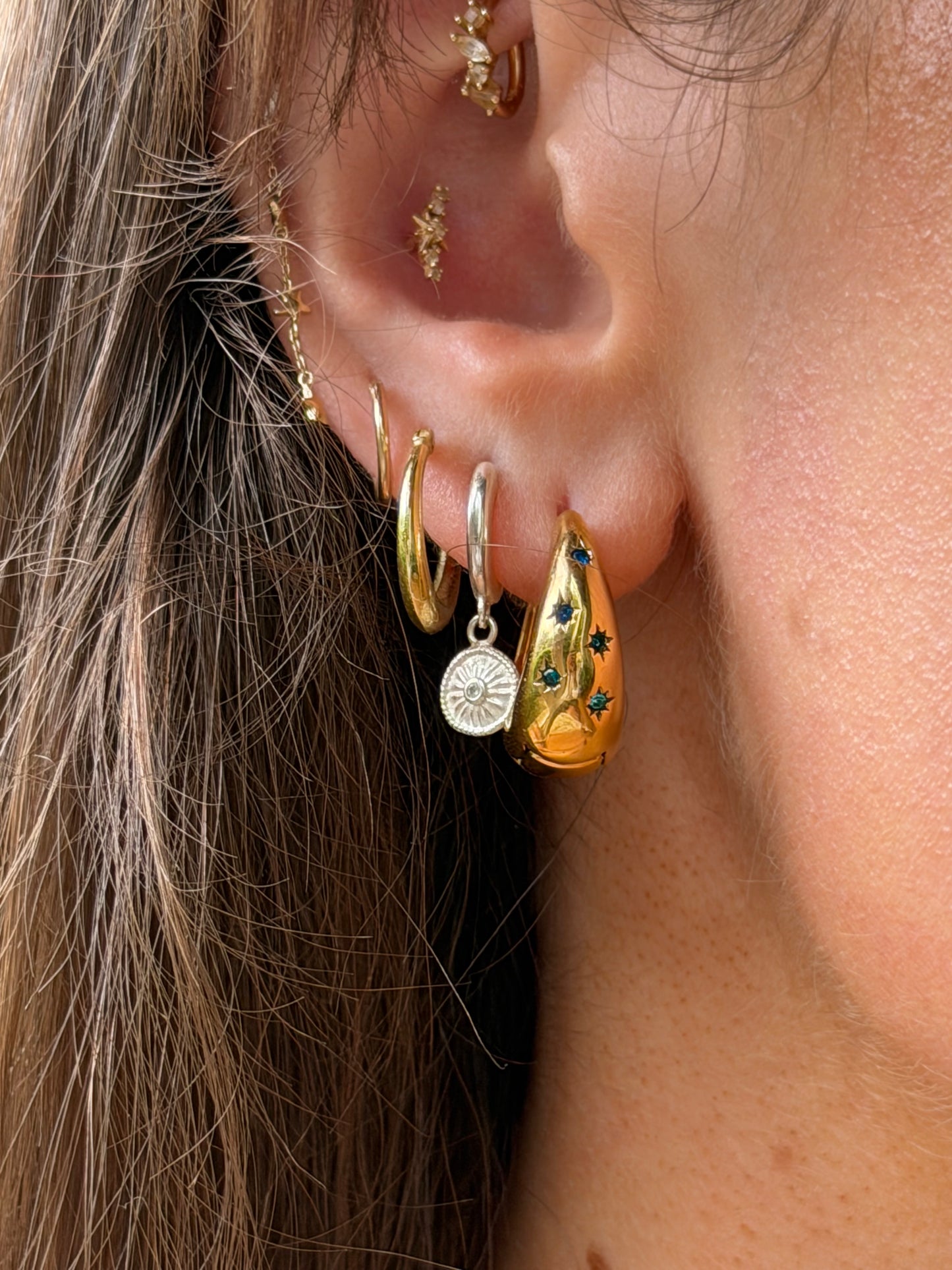 Skye Hoops Blue