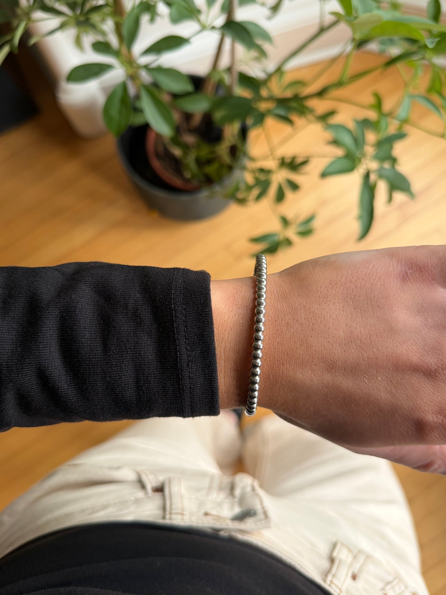 The Palmer Silver Bangle