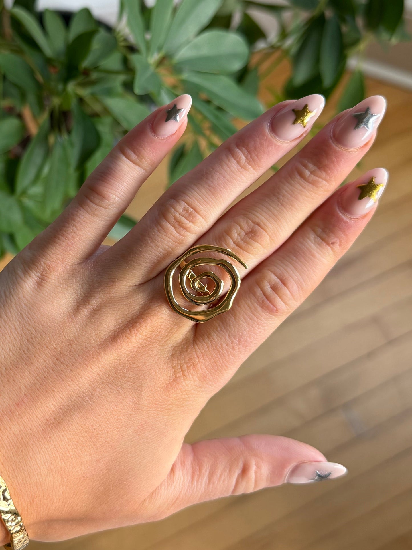 Golden Spiral Ring