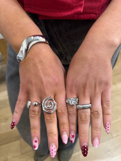 Silver Spiral Ring