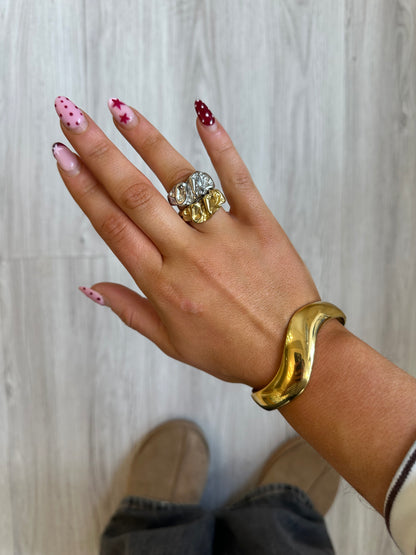 Neve Nugget Gold Ring