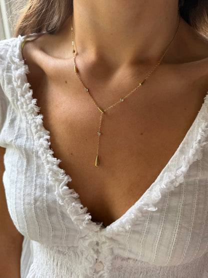 Talia Lariat Gold