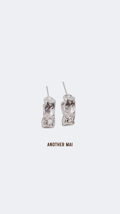 Molten Silver Earrings