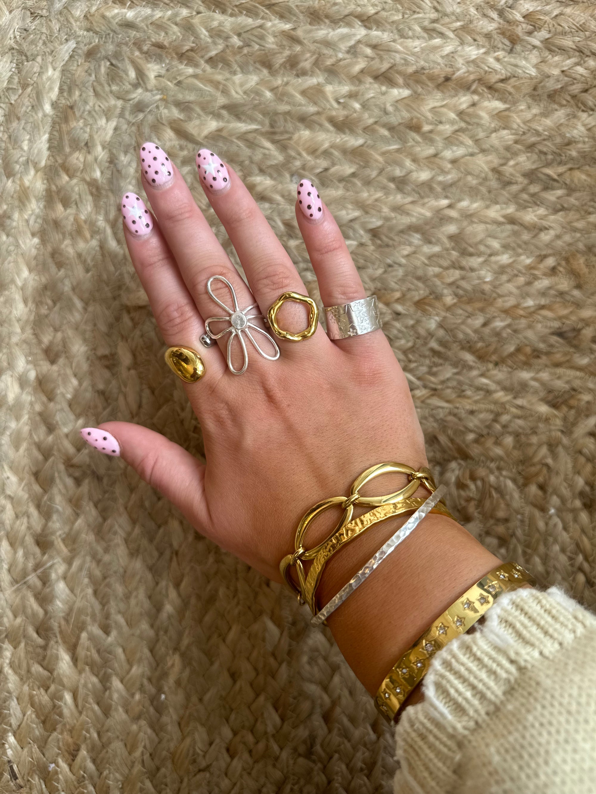 Maeve two toned ring