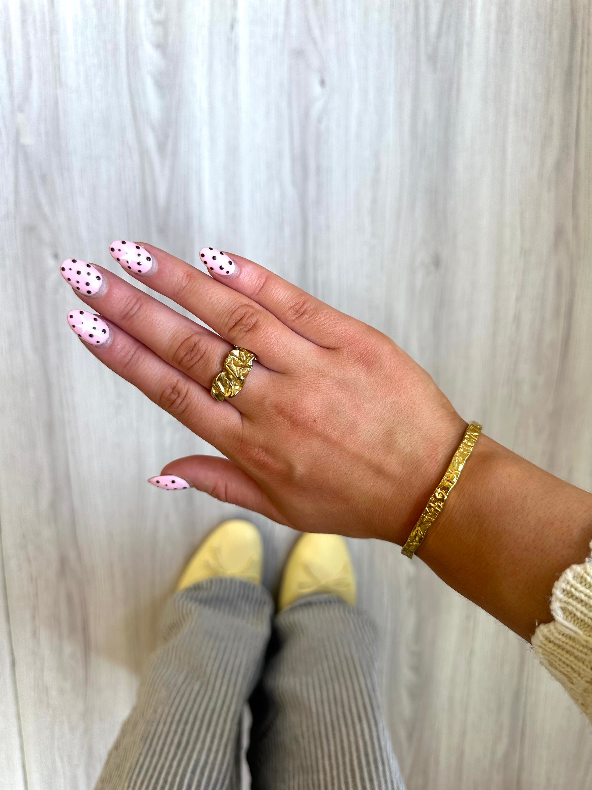 Neve Nugget Gold Ring