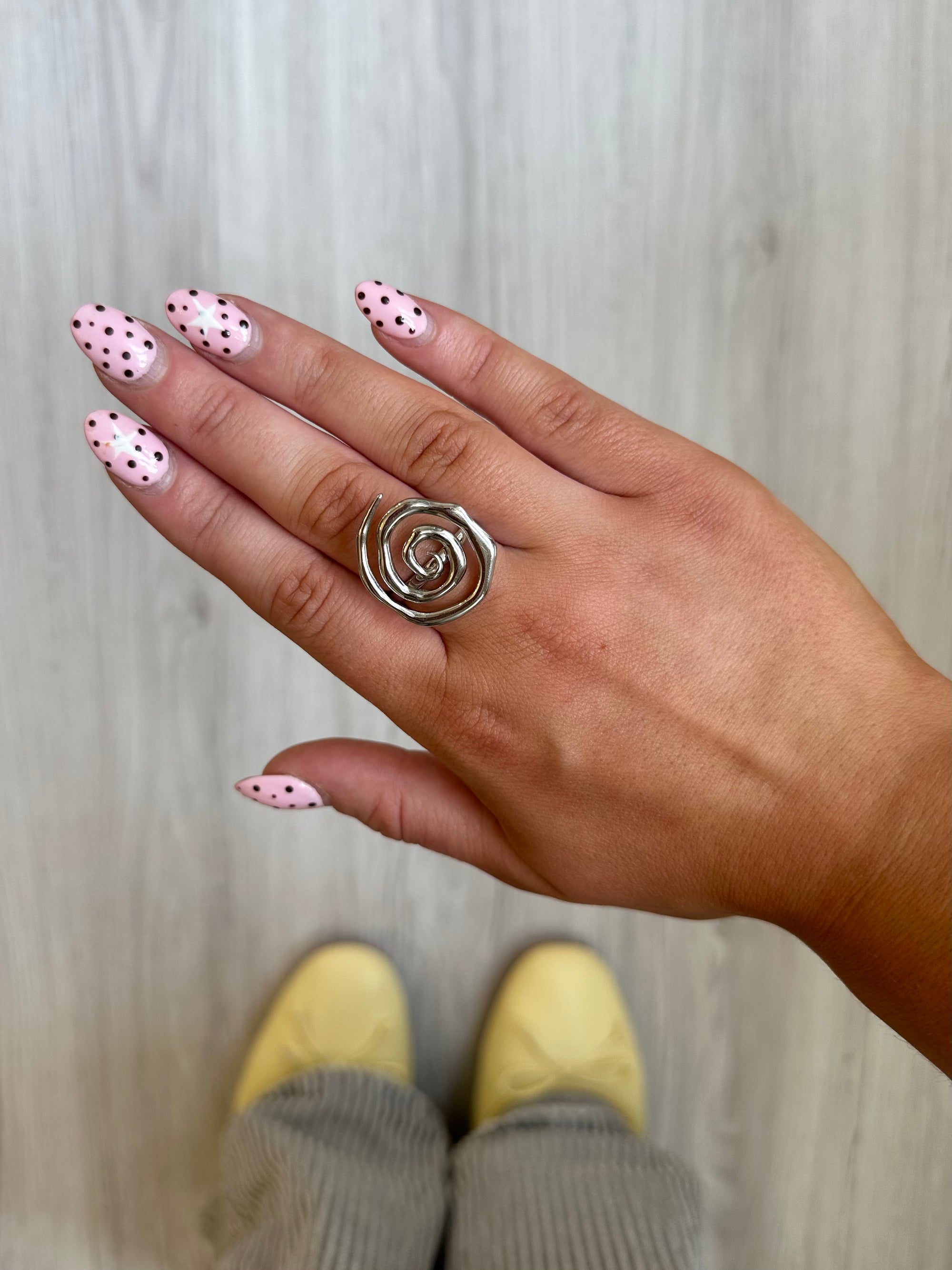 Silver Spiral Ring