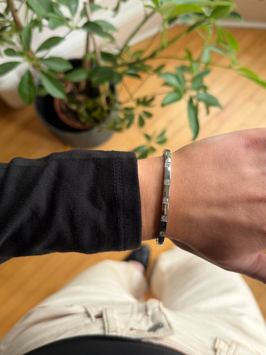 The Blair Silver Bangle